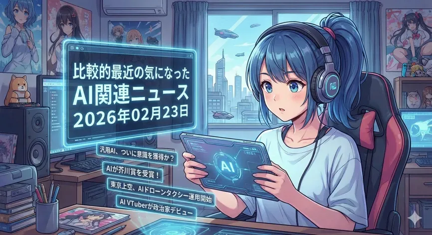 比較的最近の気になったAI関連ニュース２０２６年０２月２３日