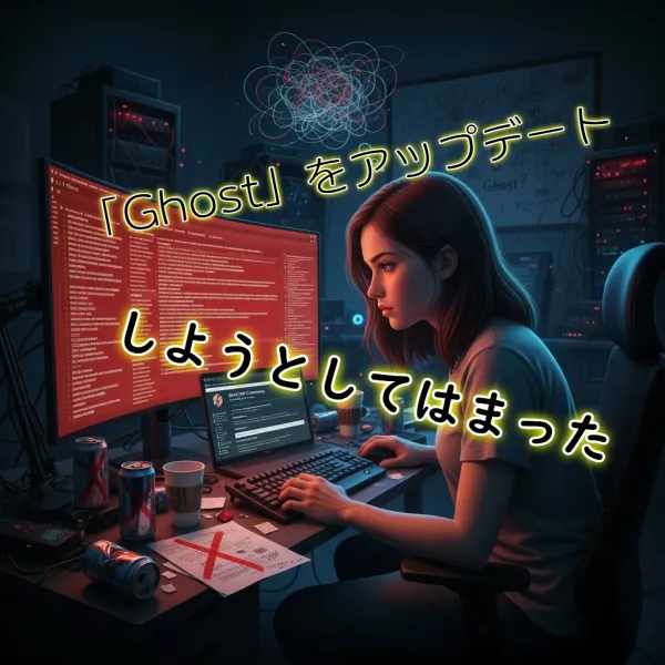 ブログシステム「Ghost」をアップデートしようとしてはまった話ｗ