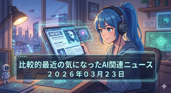 比較的最近の気になったAI関連ニュース２０２６年０３月２３日