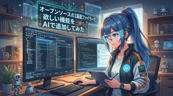 オープンソースの２画面ファイラーで、欲しい機能をAIで追加してみた